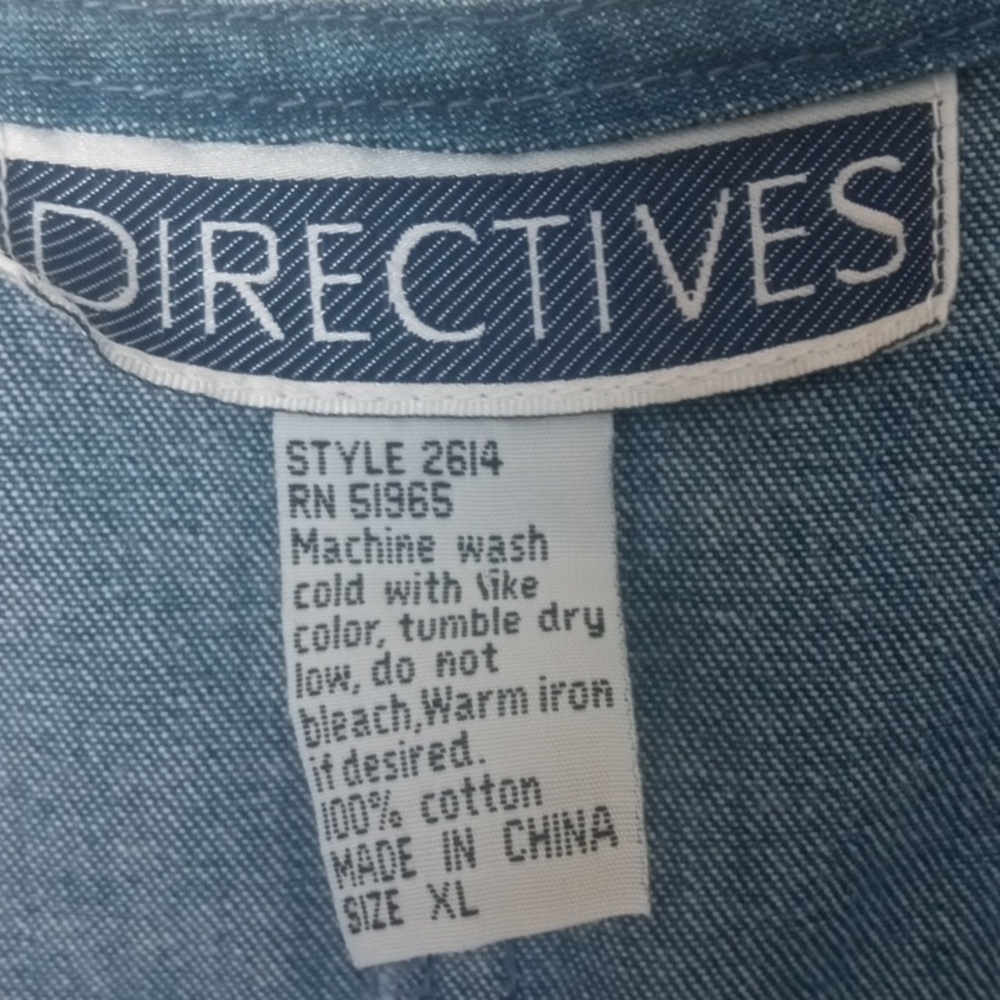 Denim Sleeveless Pinafore Dress - Blue XL,Causal, Comfort, Every Day - Picture 2 of 6